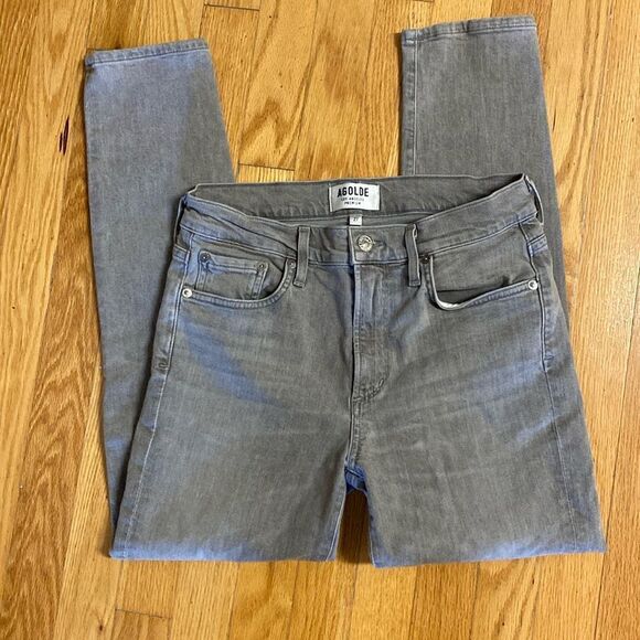 Agolde Amour Vert Grey Jeans Size 27 EUC - Picture 1 of 6